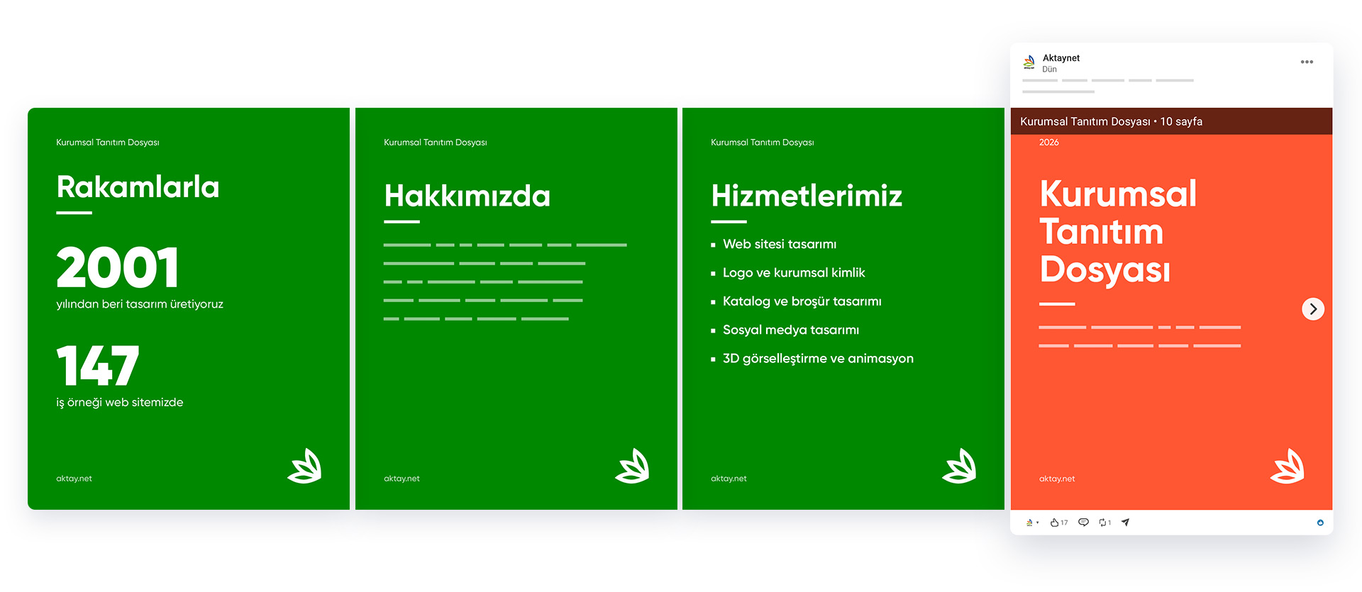 LinkedIn Çok Sayfalı Belge Carousel Tasarımı
