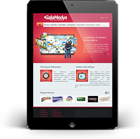 Gala Medya responsive web tasarımı, Tablet