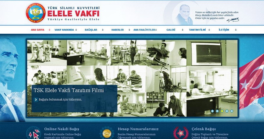 Tsk Elele Vakfı Web Sayfası Tasarımını Tamamladık 13 Elele Vakfı Bp