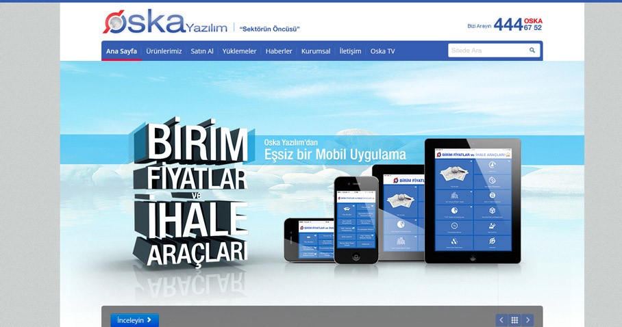 Oska Yazılım Web Sitesi Tasarım Ve Altyapısını Yeniledik 8 Oska Yazılım 2013 Web Sitesi Tasarımı Bp