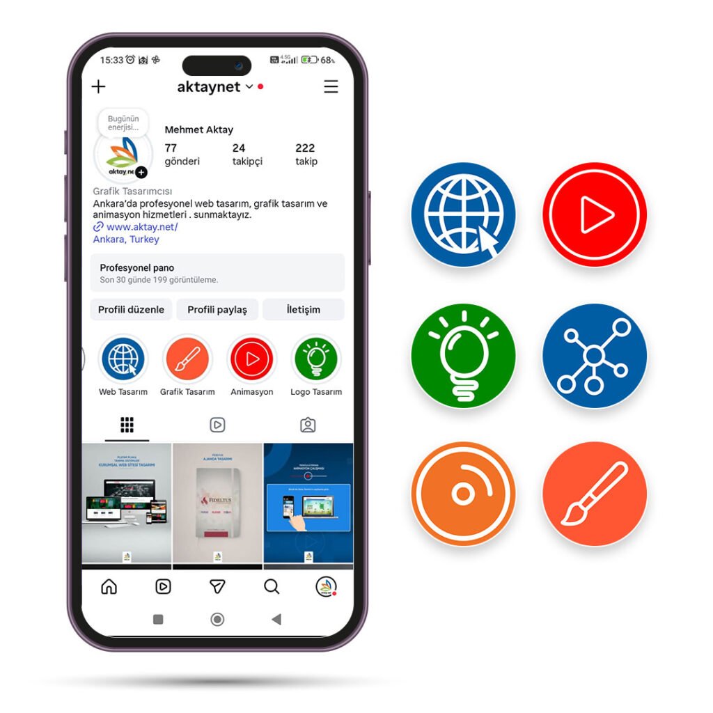 Instagram Highlights Icon Tasarımları