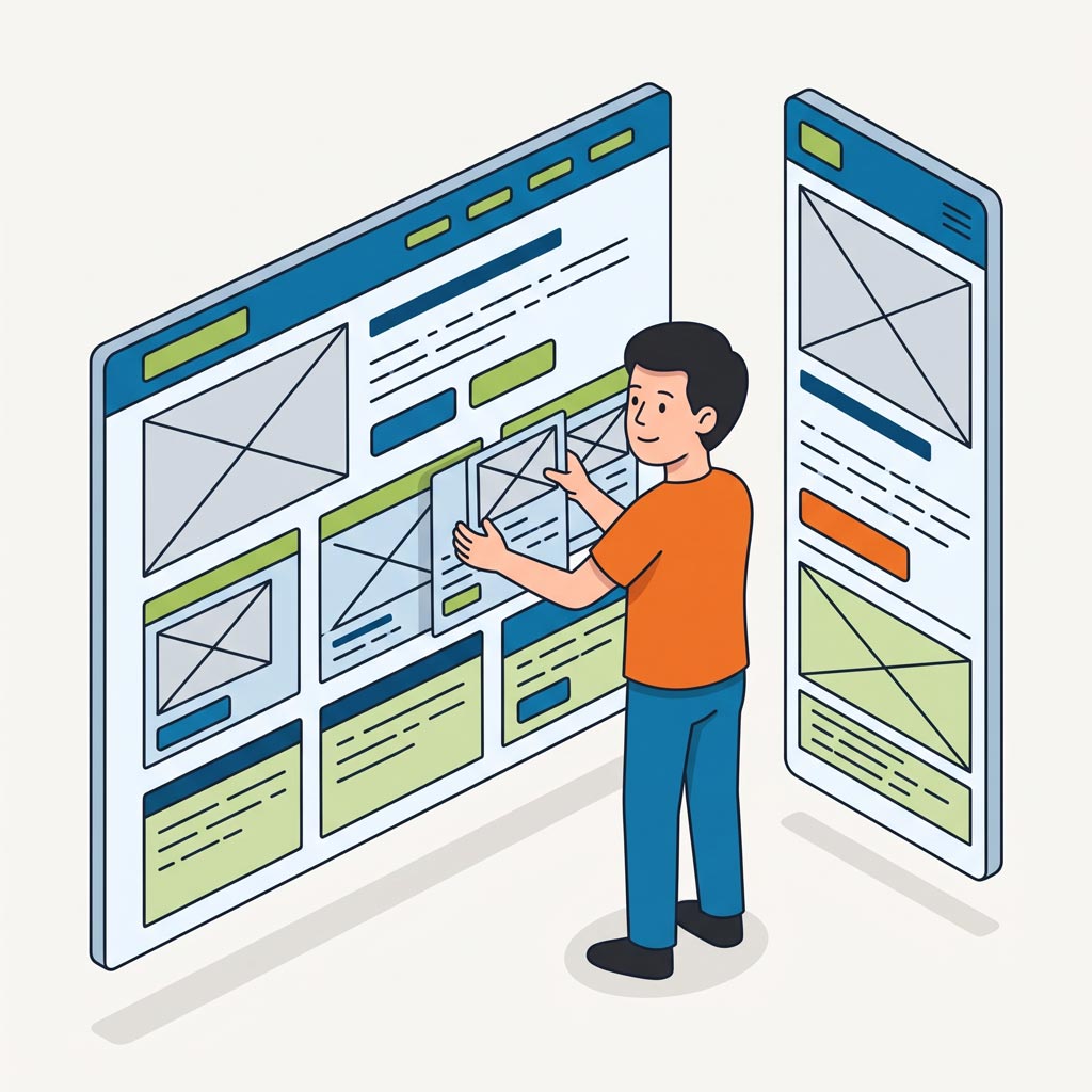 User Interface Design Wireframe Mockup