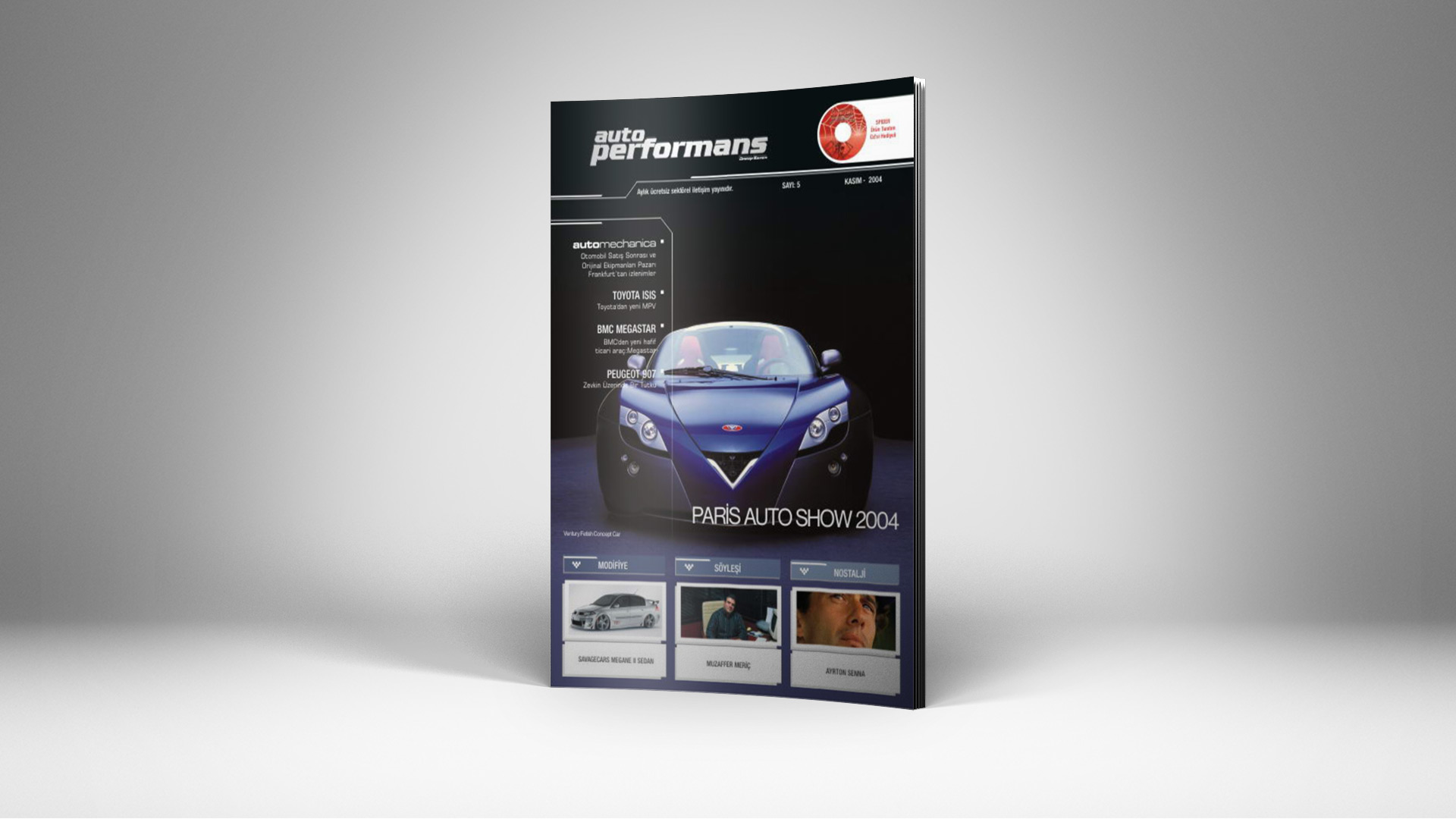 Auto Performans Dergi Tasarımı Features