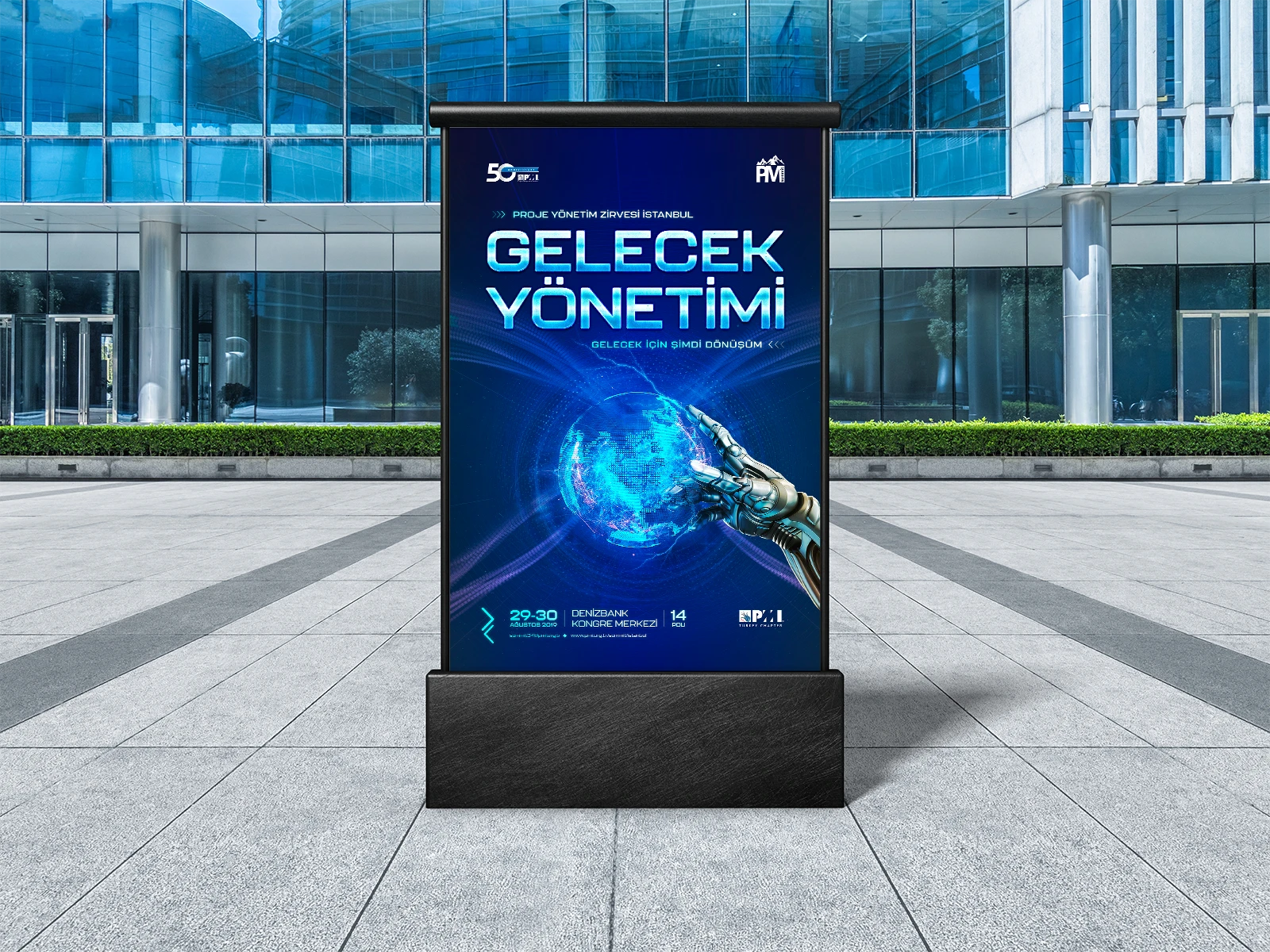 PMI 2019 İstanbul Organizasyon Zirve Afiş Tasarımı 01