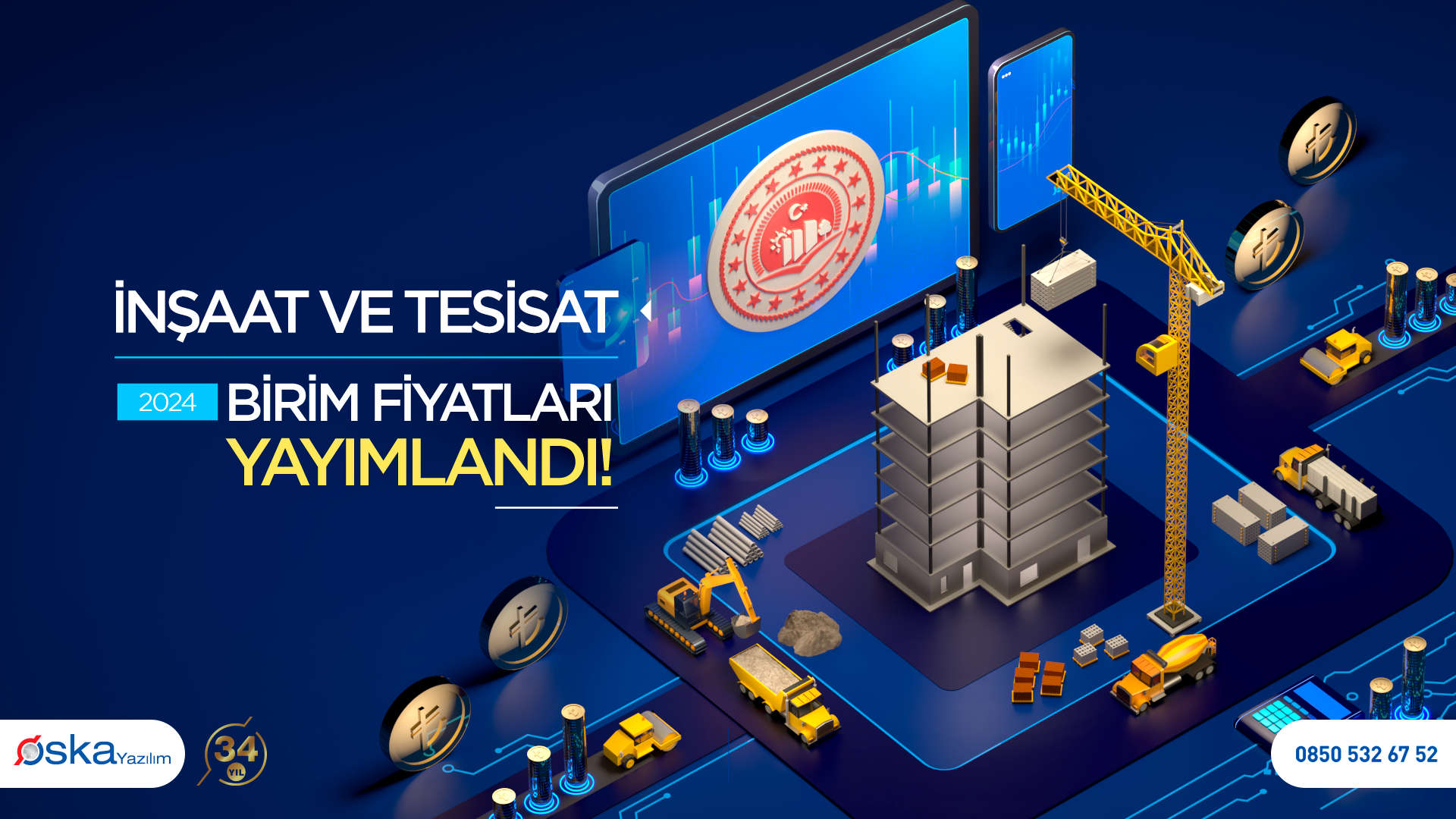 İnşaat ve Tesisat 2024 Birim Fiyatları Yayımlandı Sosyal Medya Twitter Post Tasarımı