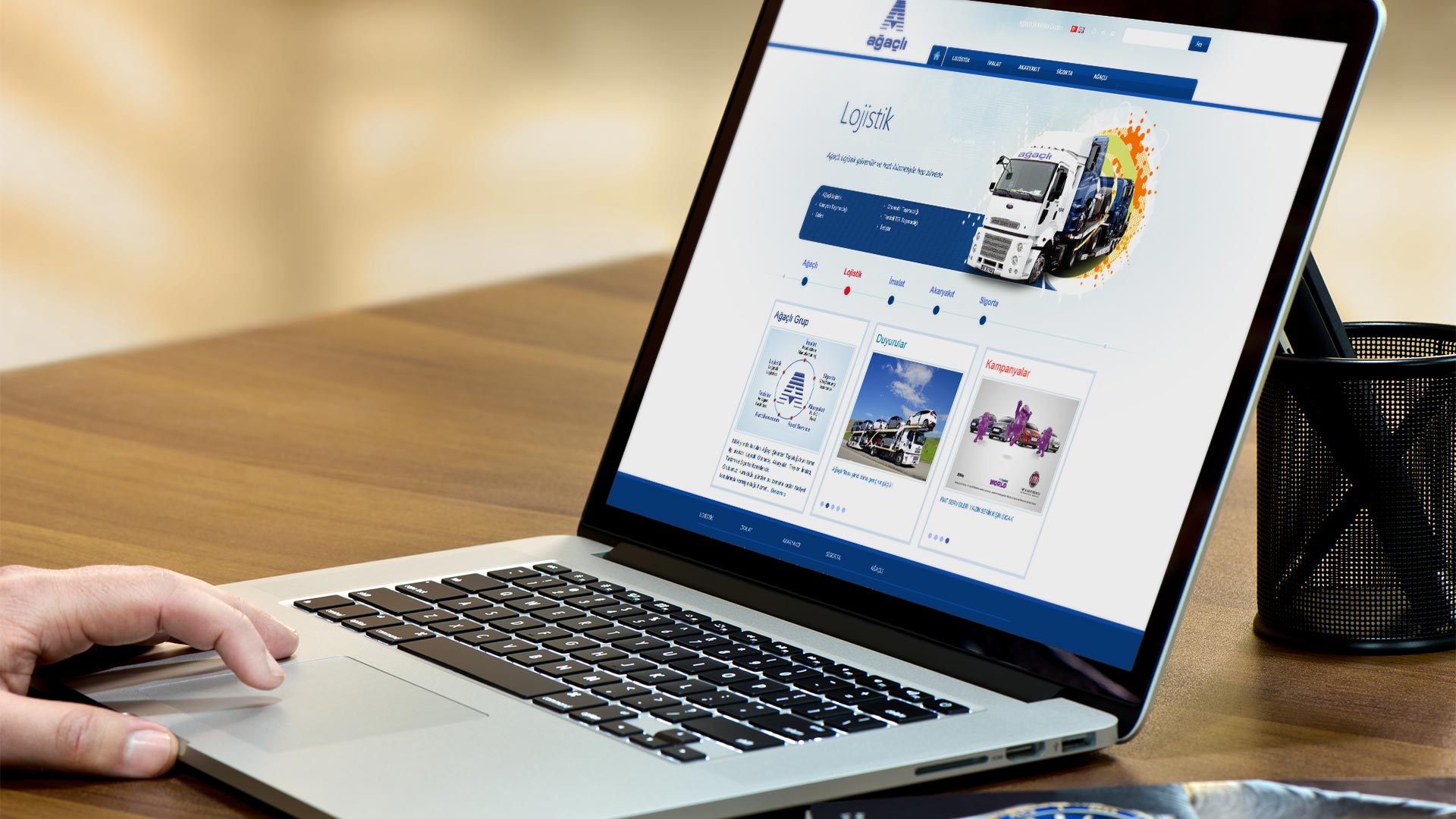 Ağaçlı Grup Kurumsal Web Sitesi Tasarımı 01