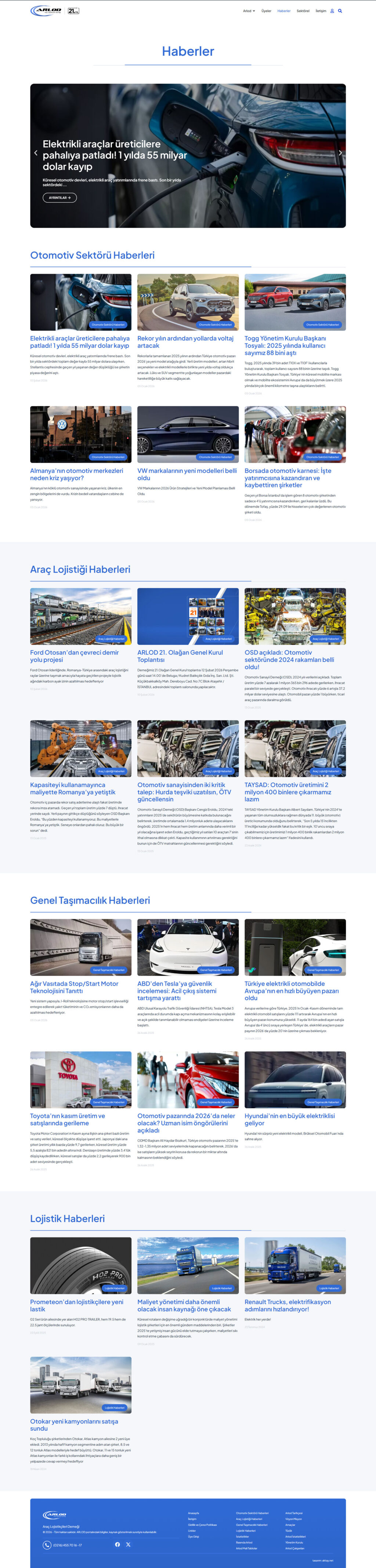 Arlod Dernek Web Sitesi Tasarımı s 04