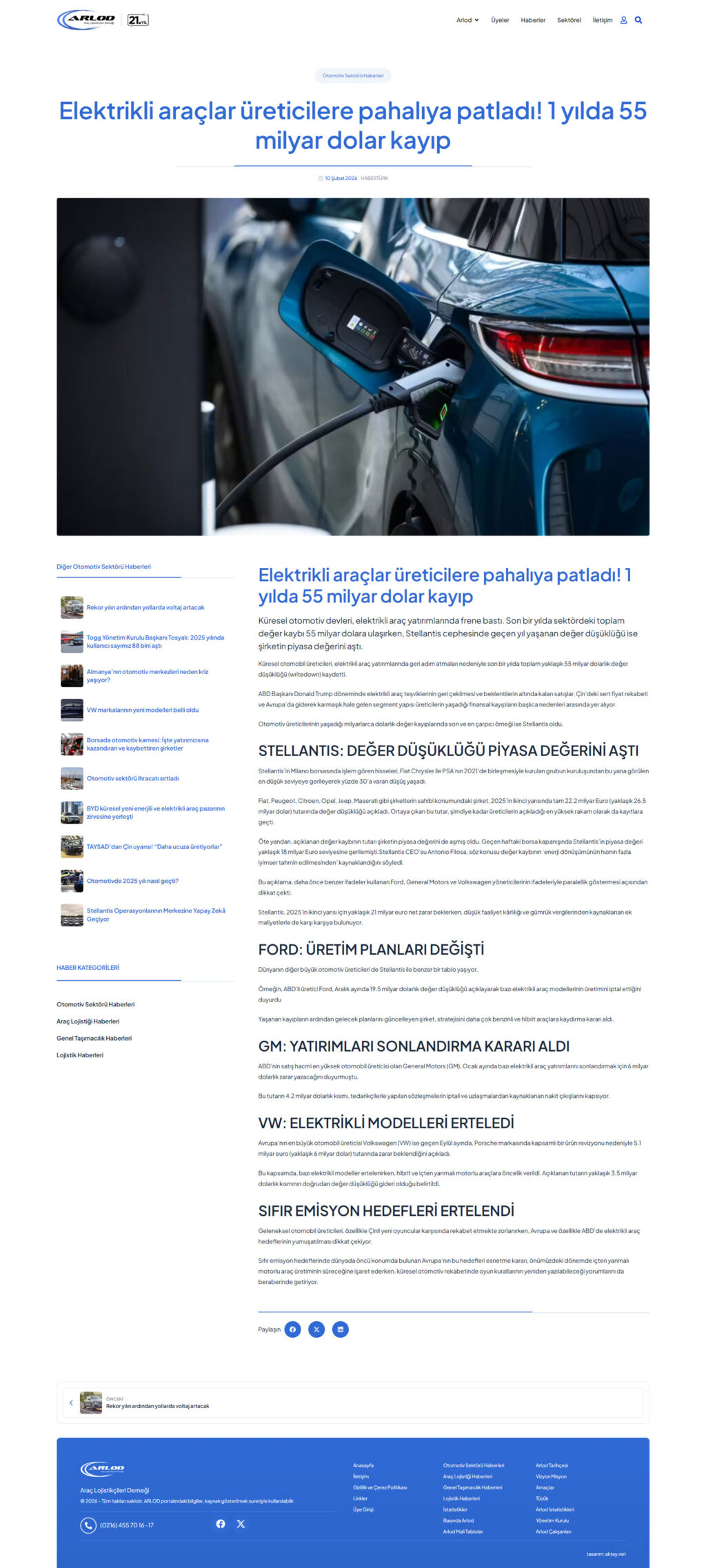 Arlod Dernek Web Sitesi Tasarımı s 05