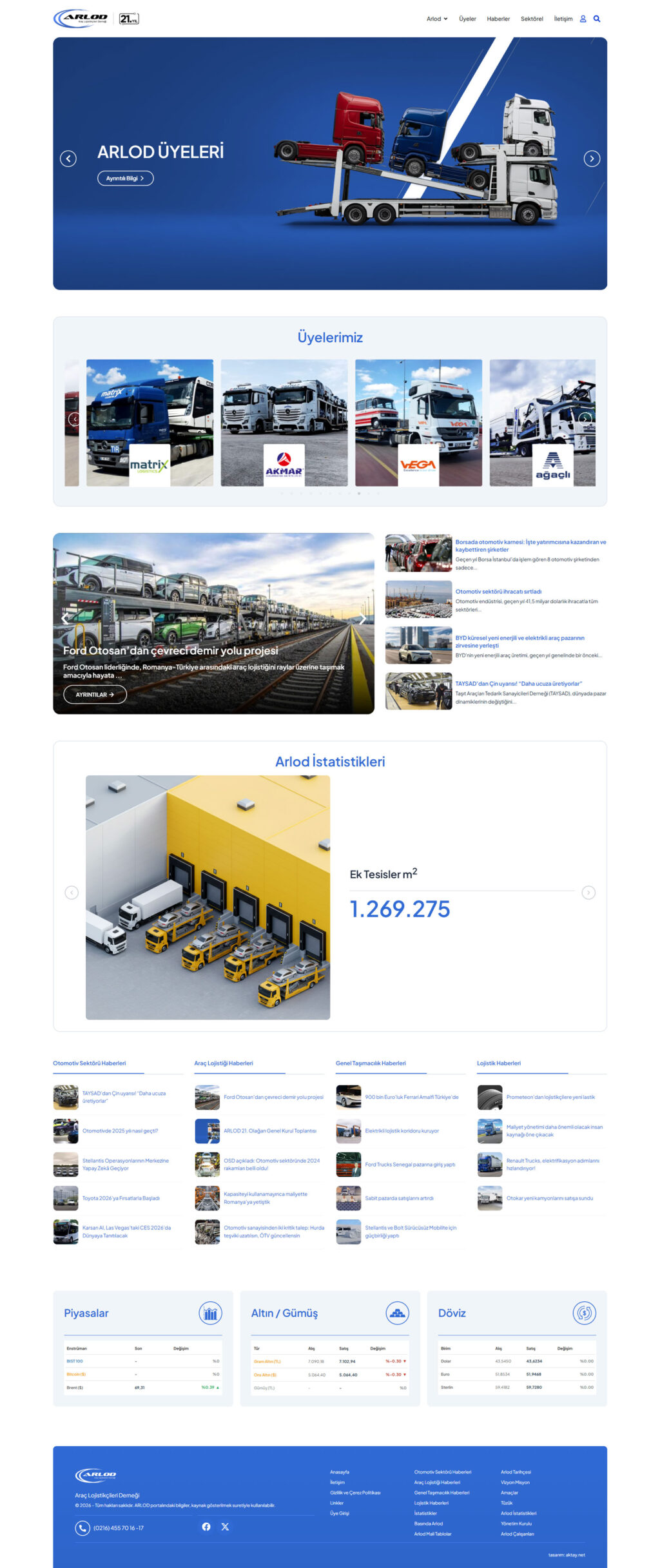 Arlod Dernek Web Sitesi Tasarımı s 07