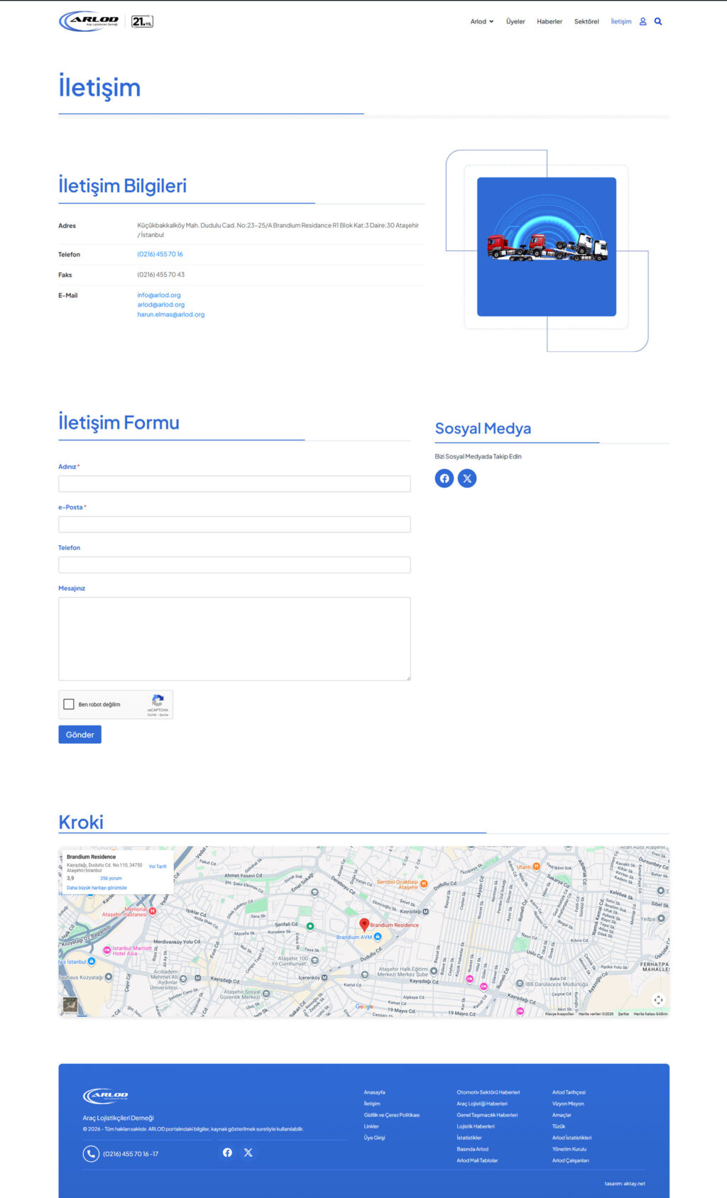 Arlod Dernek Web Sitesi Tasarımı s 10