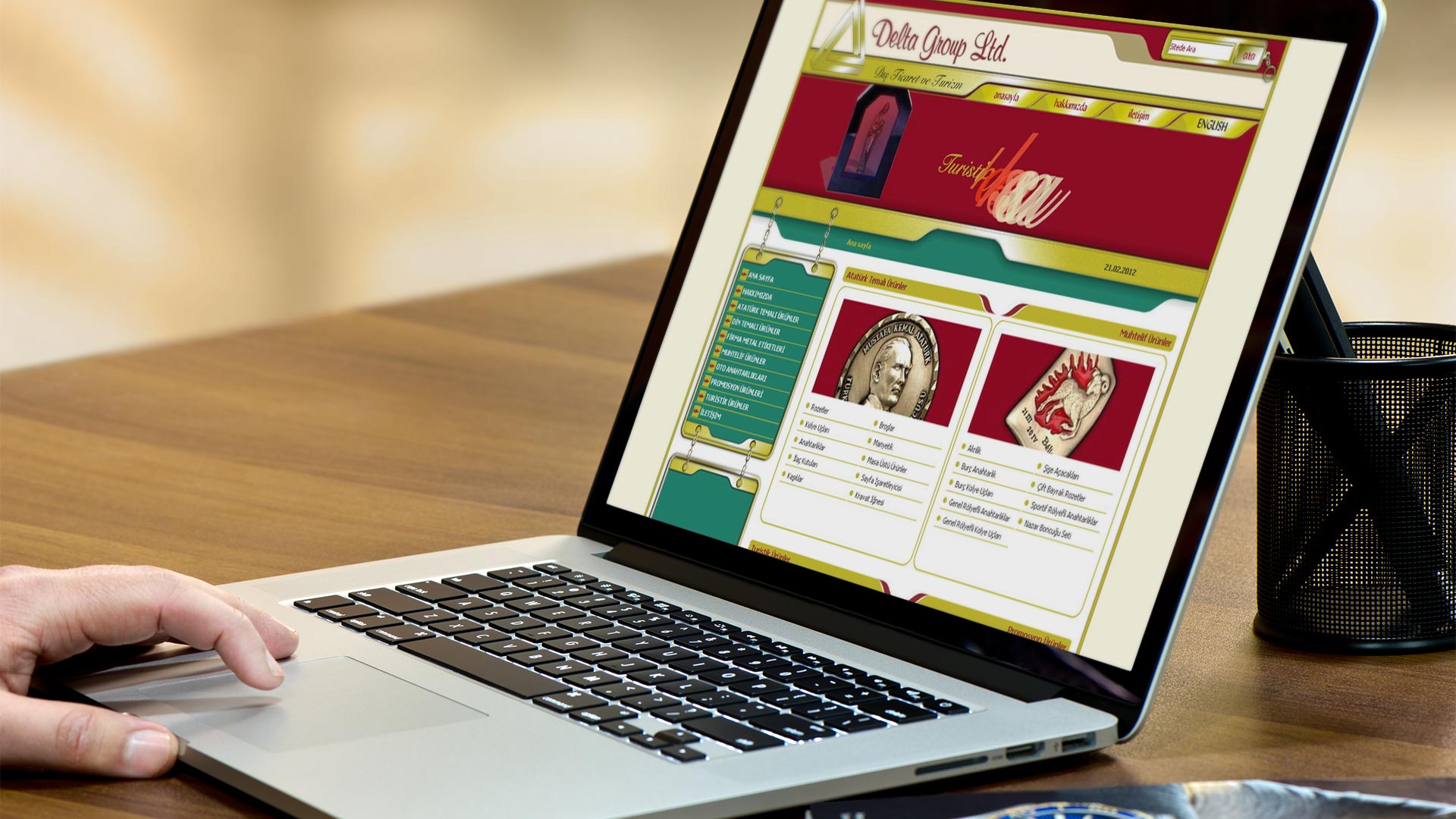 Delta Promosyon Ürünleri Web Sitesi Tasarımı 01
