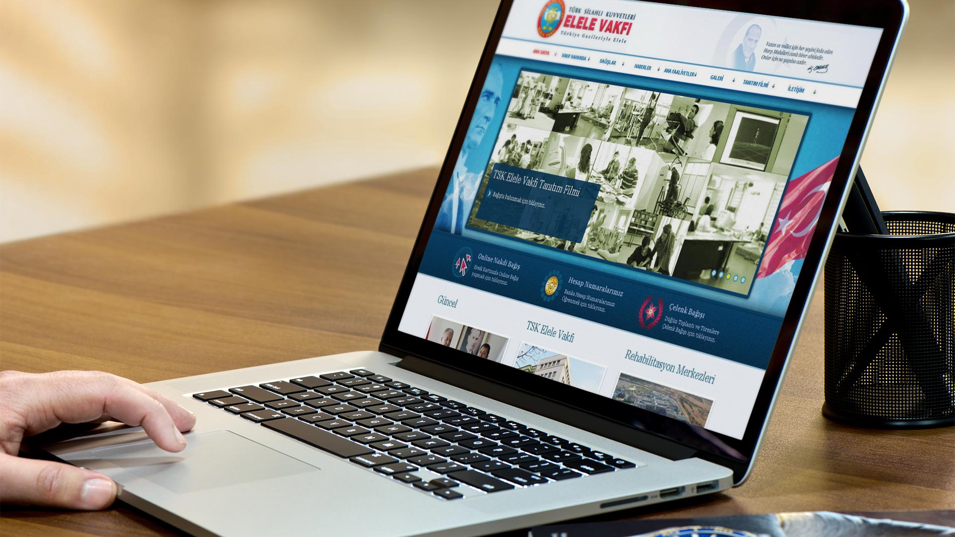 Elele Vakfı Web Sitesi Tasarımı 01