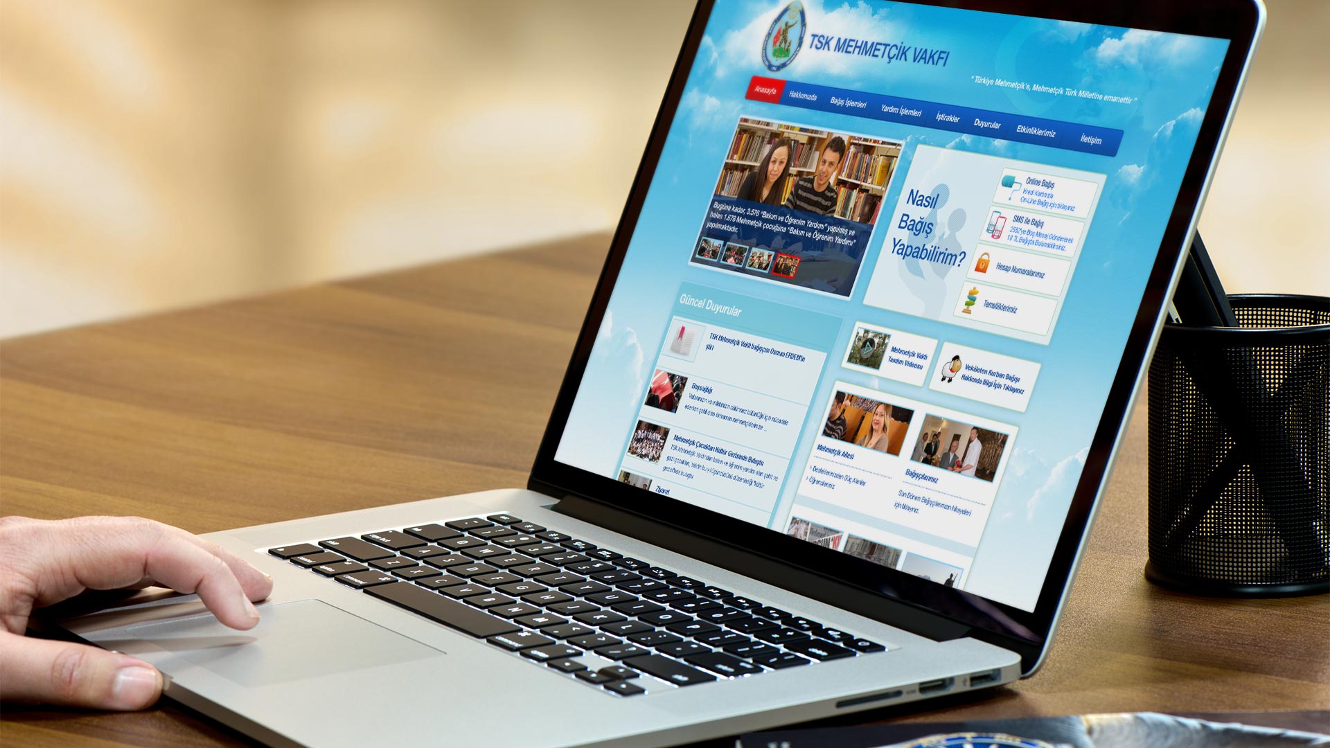 Mehmetçik Vakfı Web Sitesi Tasarımı 01