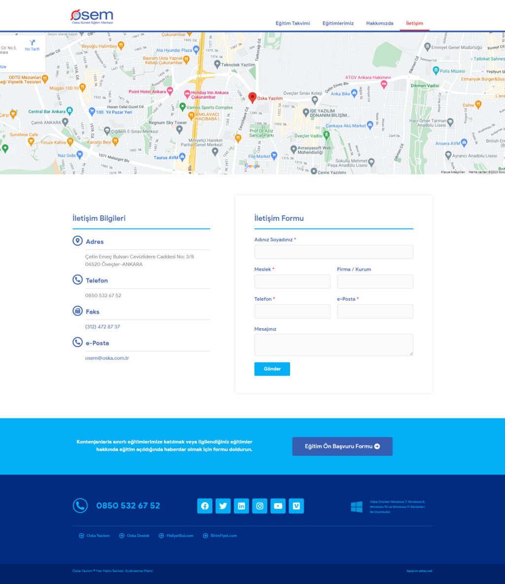 OSEM Web Sayfası Tasarımı 06