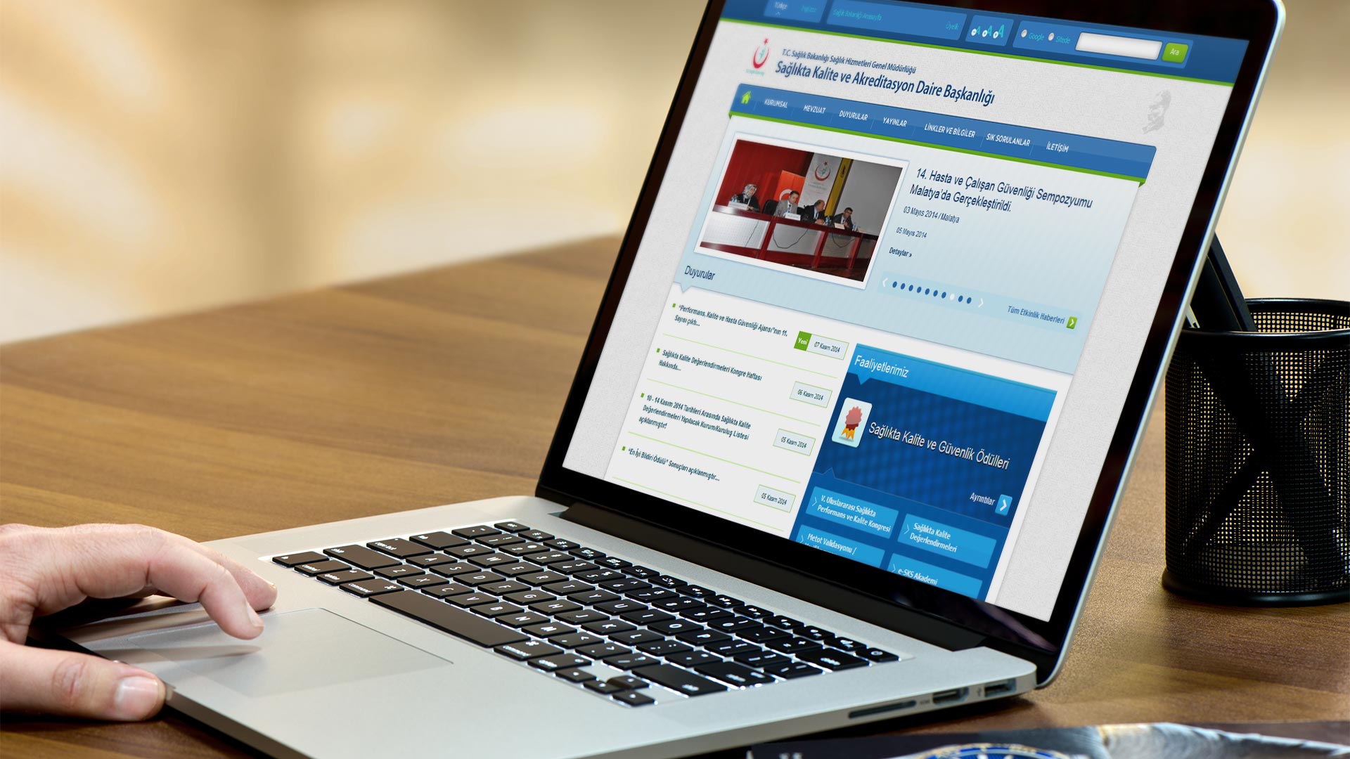 Sağlıkta Kalite ve Akreditasyon Web Sitesi Tasarımı 01
