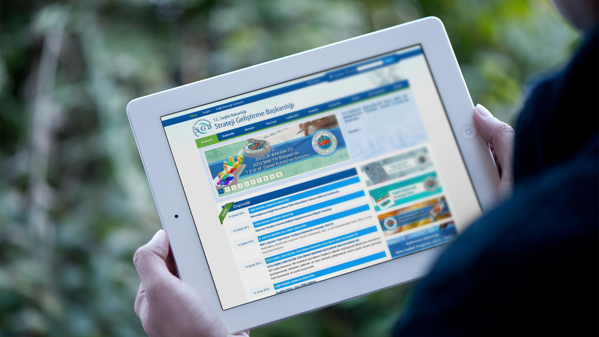 T.C. S.B. Strateji Geliştirme Başkanlığı Web Sitesi Tasarımı 02