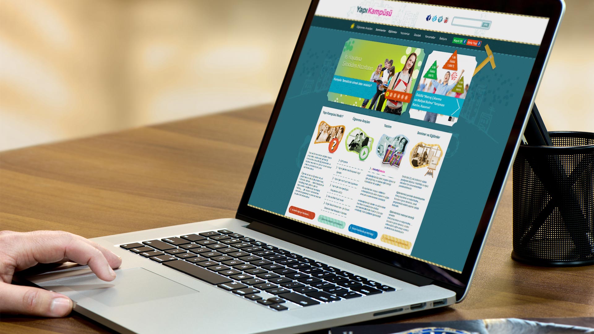 Yapı Kampusu Web Sitesi Tasarımı 01